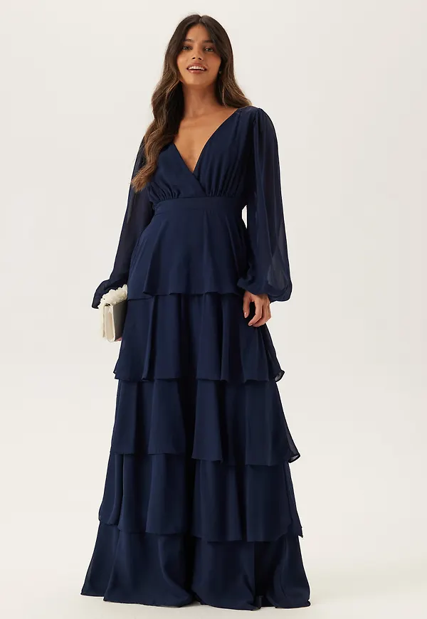 Long Sleeve Tiered Maxi Dress