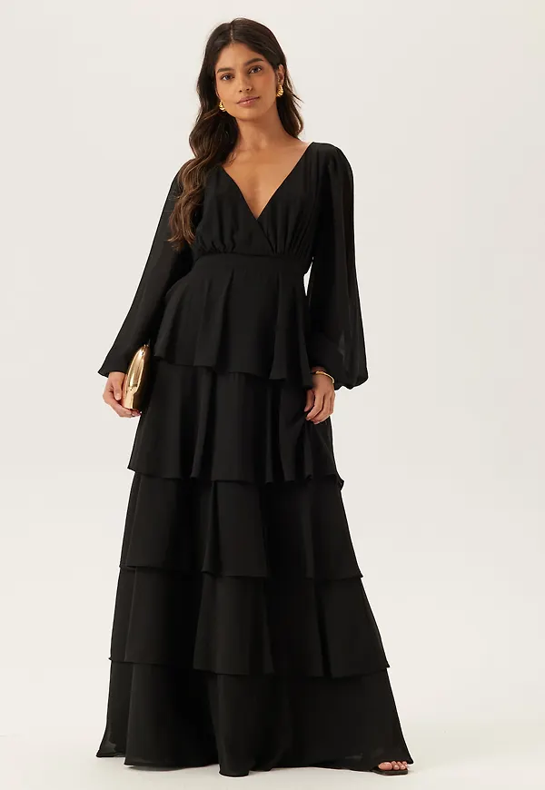 Long Sleeve Tiered Maxi Dress