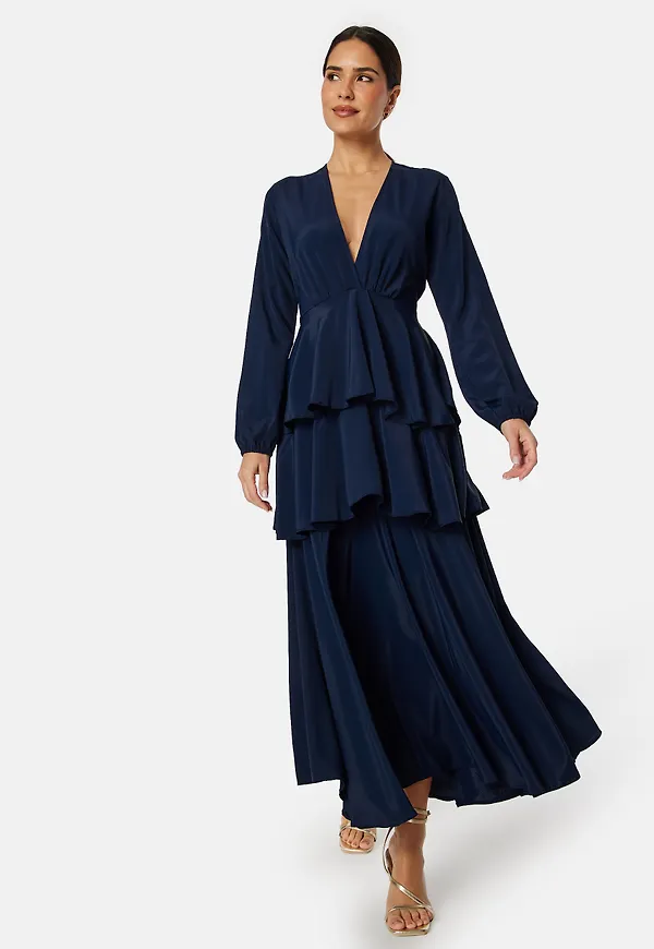 Long Sleeve Tiered Maxi Dress