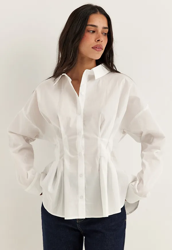 Long Sleeve Waist Shirt