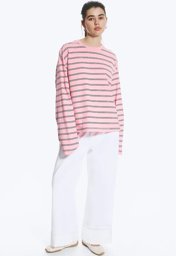 Long-Sleeved Cotton T-shirt
