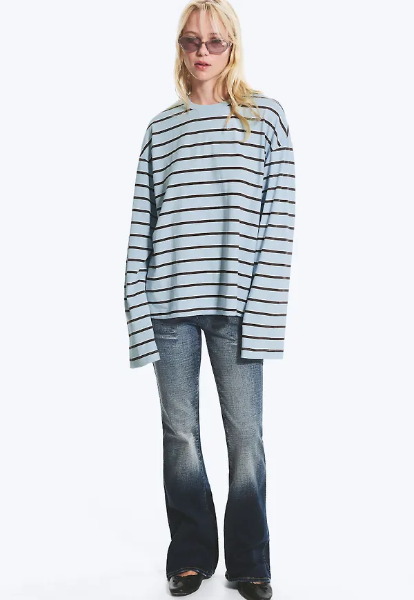 Long-Sleeved Cotton T-shirt