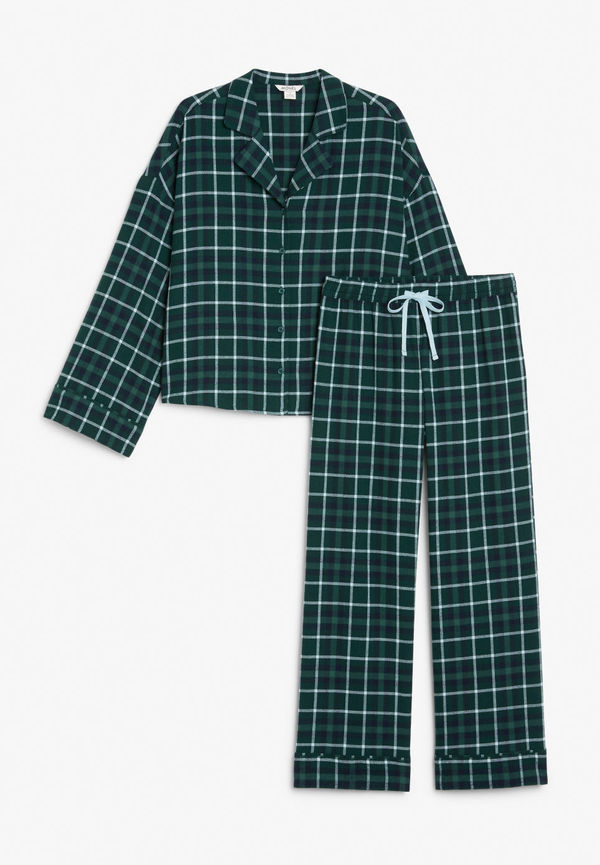Long sleeved pyjama set - Green