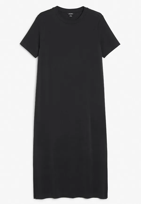 Long t-shirt dress - Black