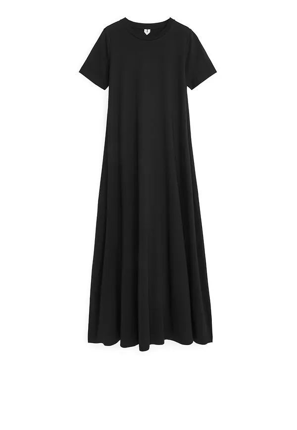 Long T-shirt Dress - Black