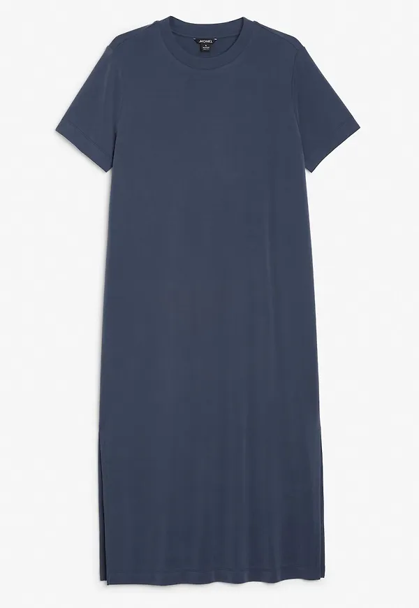 Long t-shirt dress - Blue