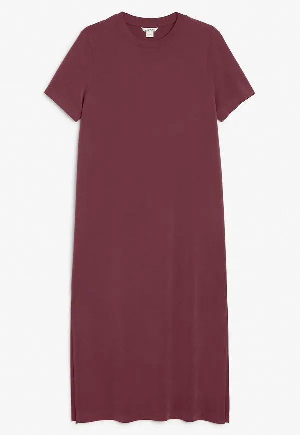Long t-shirt dress - Red