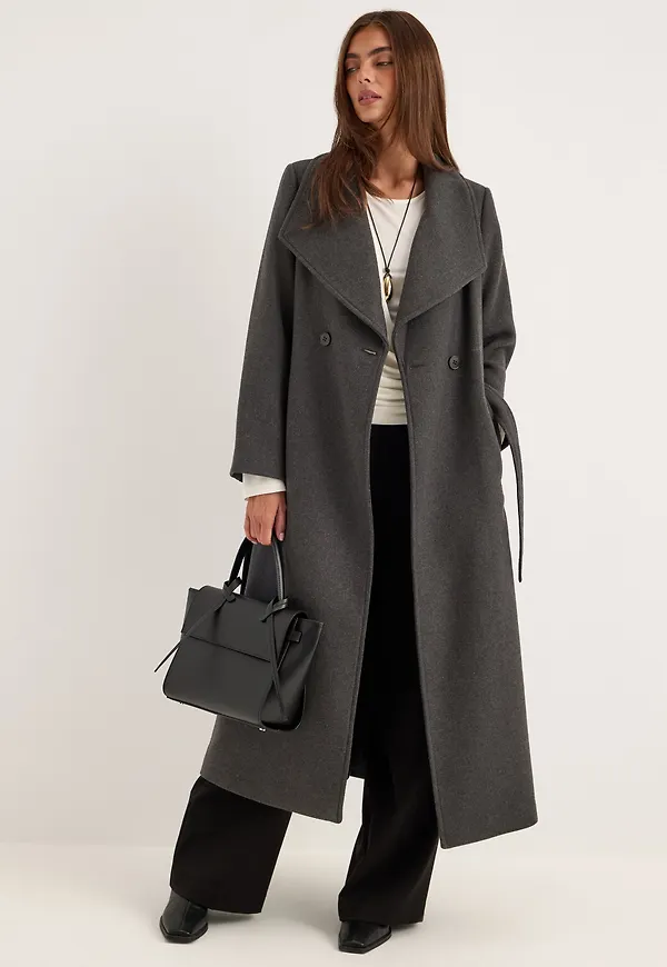 Long Wool Blend Coat