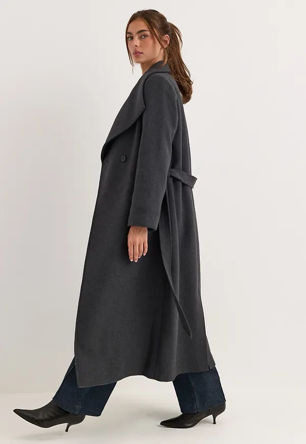 Long Wool Blend Coat