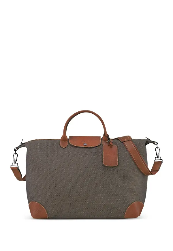 Longchamp Boxford stor resväska - Brun