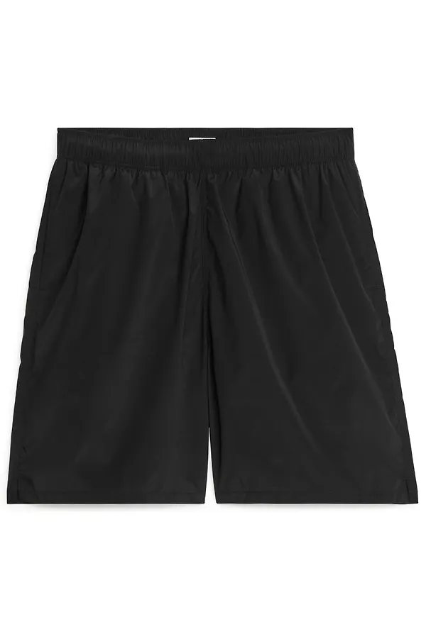 Longline Swim Shorts - Black