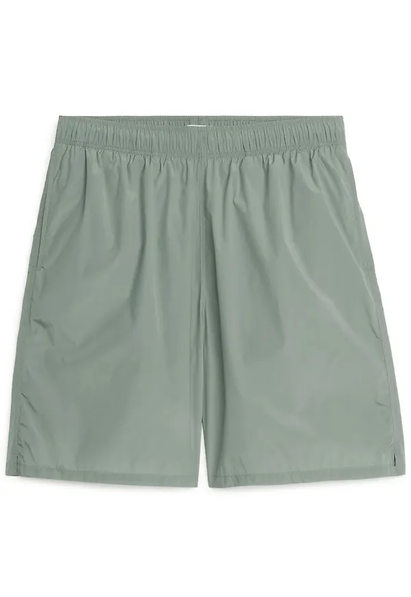 Longline Swim Shorts - Green