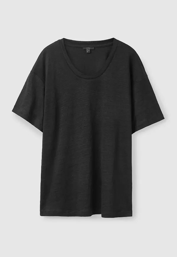 LOOSE-FIT LINEN T-SHIRT