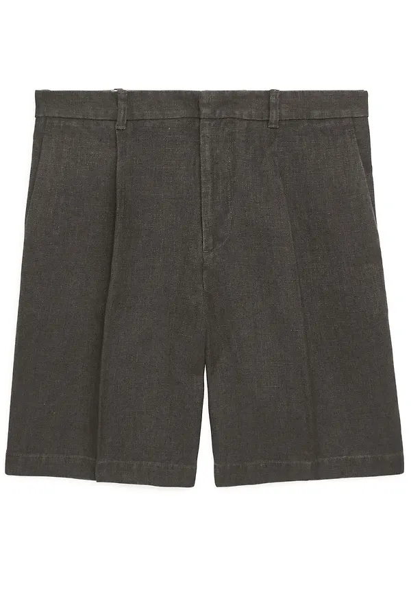 Loose Fit Hemp Shorts - Grey