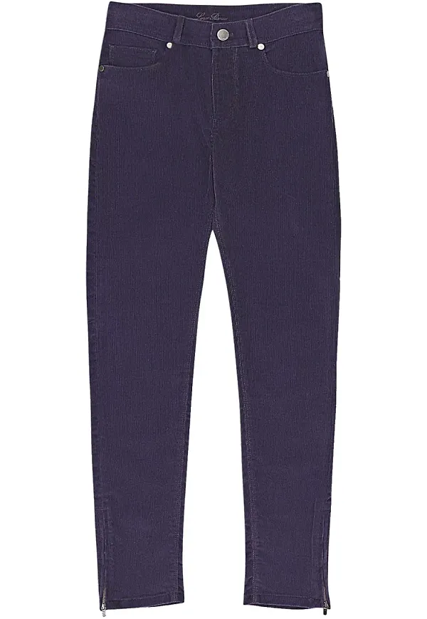 Loro Piana smala byxor - Lila