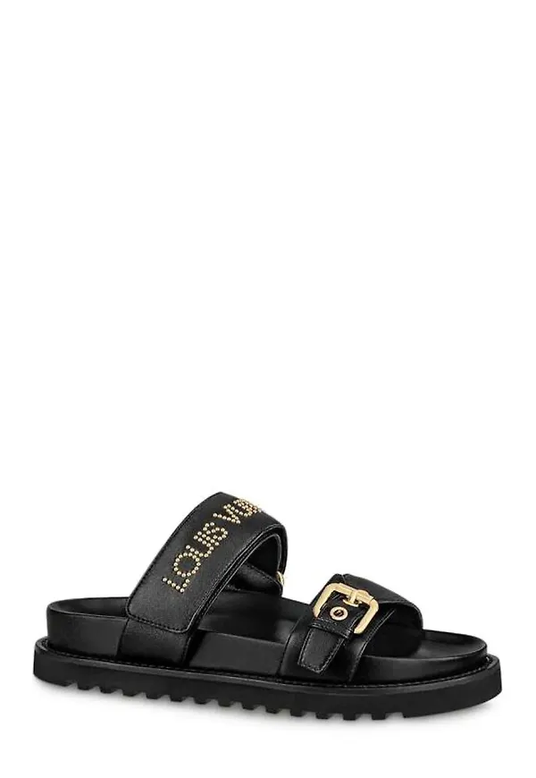 Louis Vuitton Paseo Comfort Flat Mule - Svart