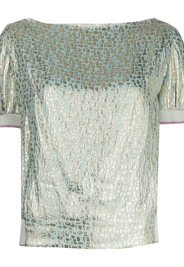 Louis Vuitton Pre-owned blus med metallic-tråd - Lila