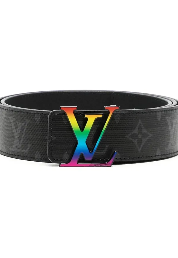Louis Vuitton Pre-owned Initiales Rainbow vändbart bälte - Svart