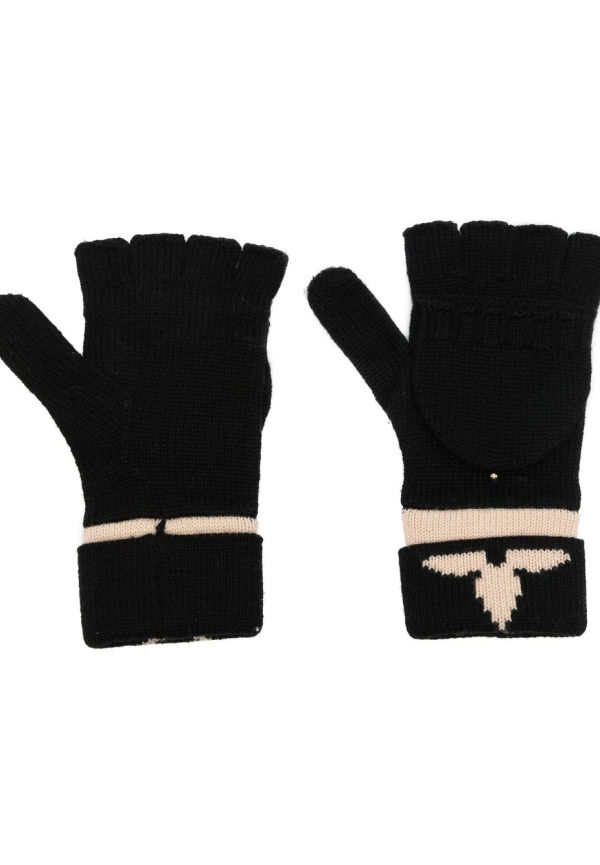 Louis Vuitton Pre-owned intarsiastickade handskar från 2010 - Svart