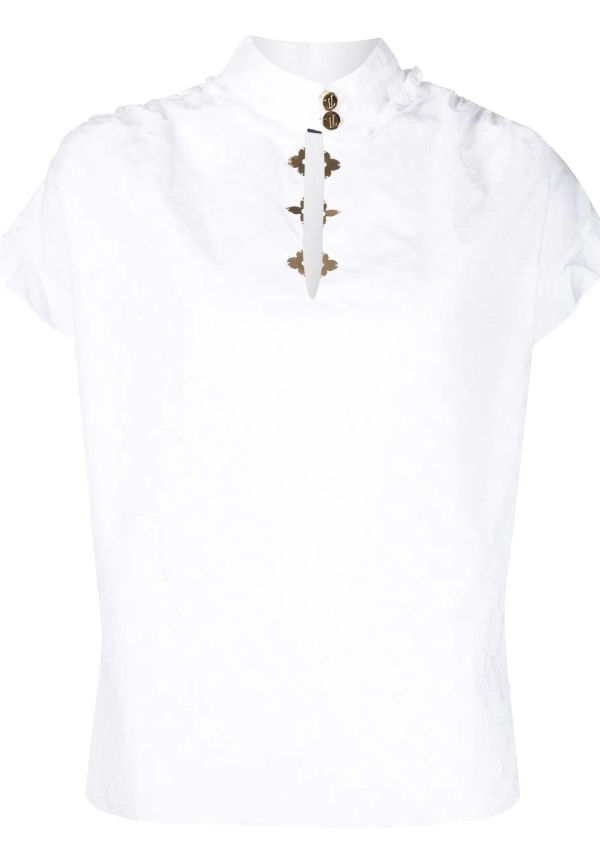 Louis Vuitton Pre-owned kortärmad blus från 1990-2000-talet - Vit