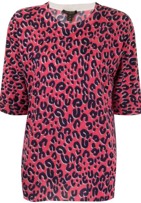 Louis Vuitton Pre-owned Stephen Sprouse leopardmönstrad tröja - Rosa
