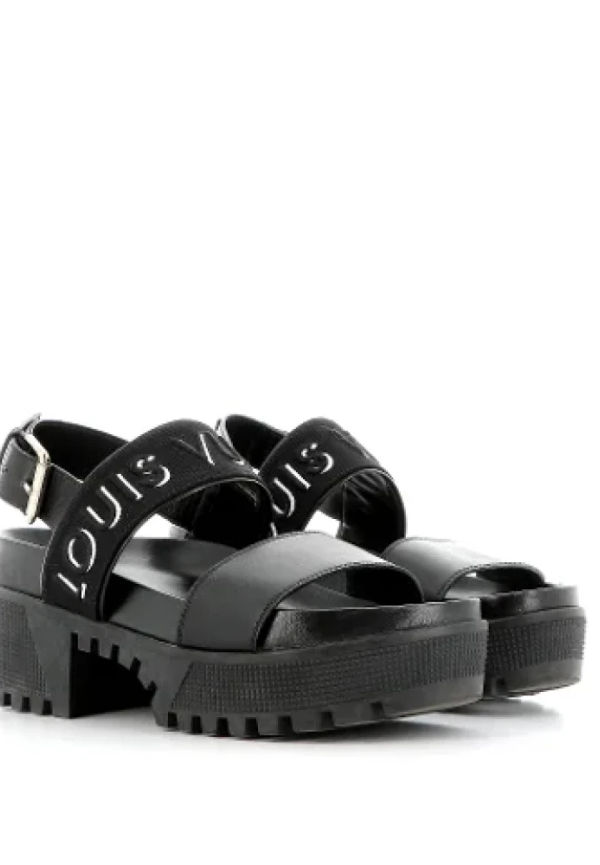 Louis Vuitton Vintage Begagnade Sandalerer Svart, Dam