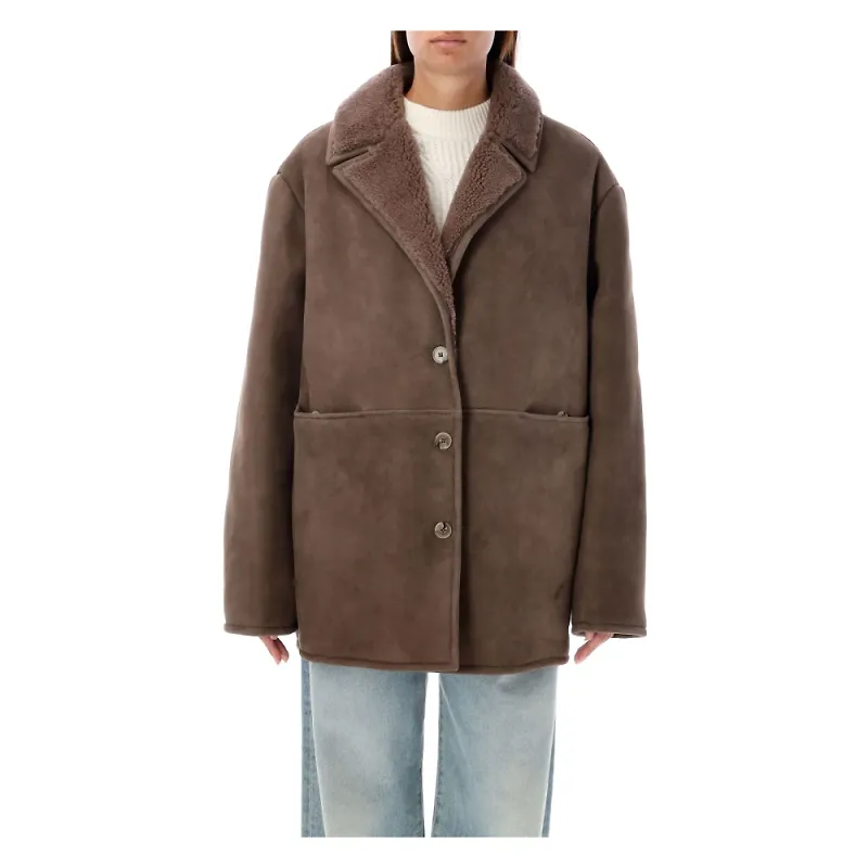 Loulou Studio, Jacka, Dam, S, Fuskpäls, Cirebo Shearling Kappa