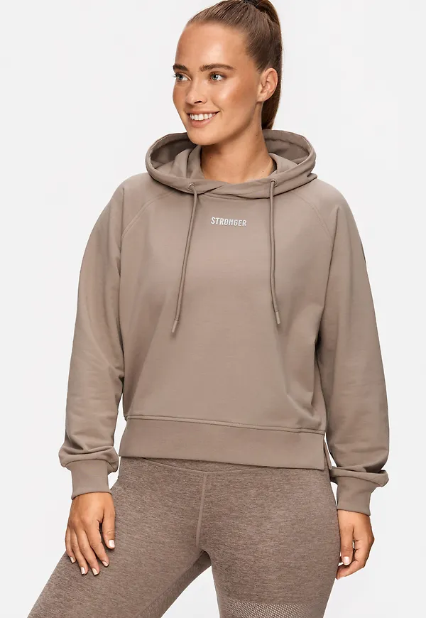 Lounge Cropped Hoodie Cinder