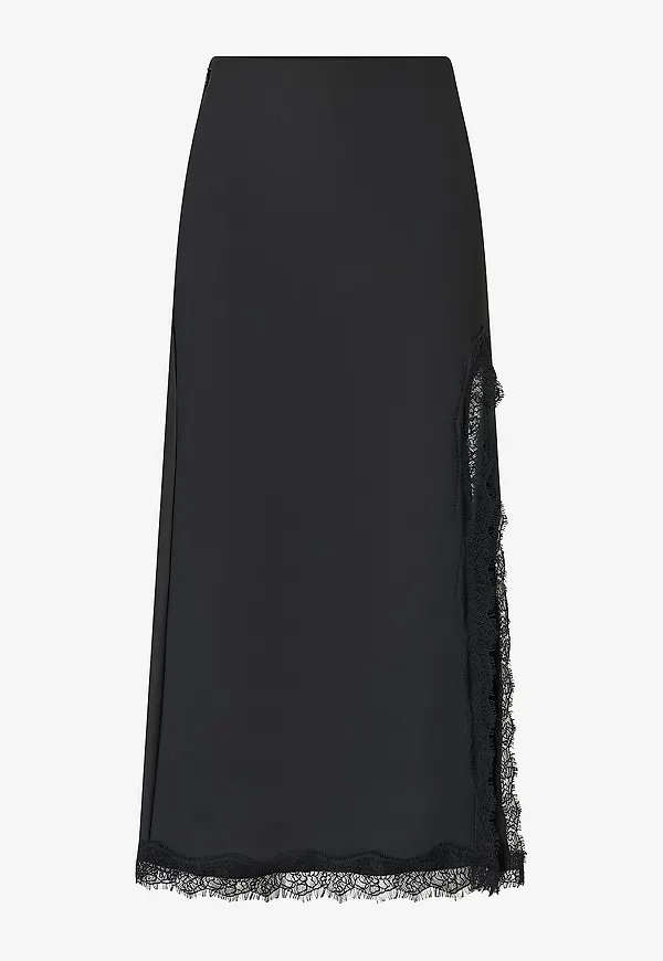 Love Lolina - Kjol Georgie Midi Skirt - Svart