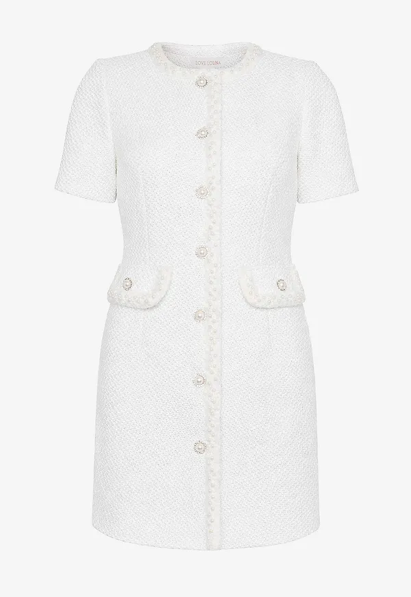 Love Lolina - Klänning Abbot Mini Dress - Vit