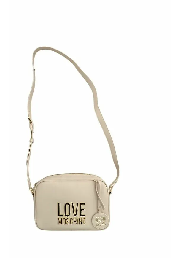 Love Moschino - Axelremsväskor - Beige - Dam - Storlek: ONE Size