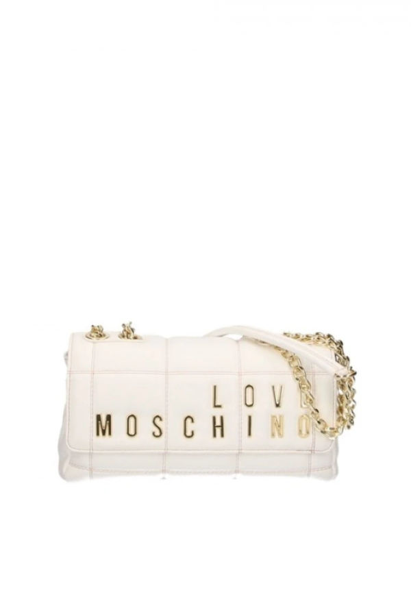 Love Moschino - Axelremsväskor - Vit - Dam - Storlek: ONE Size