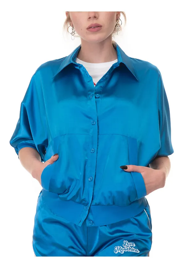 Love Moschino - Damjackor - Blå - Dam - Storlek: Xs,S,M