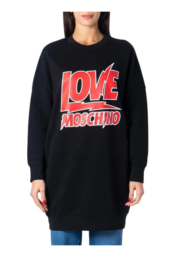 Love Moschino - Klänningar - Svart - Dam - Storlek: M