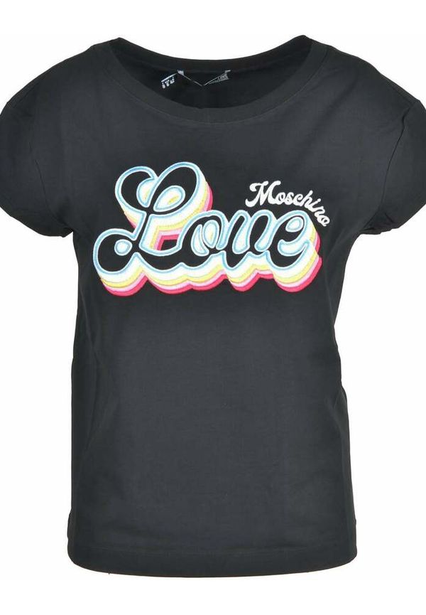 Love Moschino - T-shirts - Svart - Dam - Storlek: XL