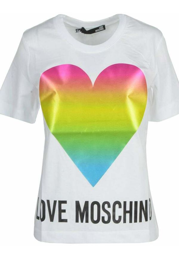 Love Moschino - T-shirts - Vit - Dam - Storlek: 2Xl,Xl,L