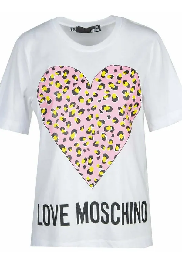 Love Moschino - T-shirts - Vit - Dam - Storlek: XL