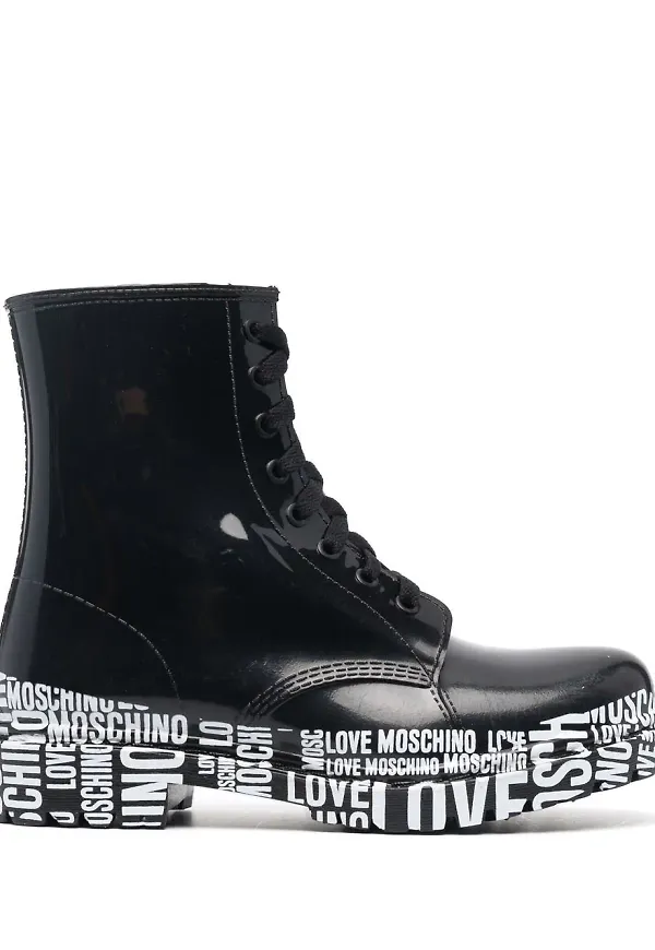 Love Moschino ankelhöga stövlar - Svart