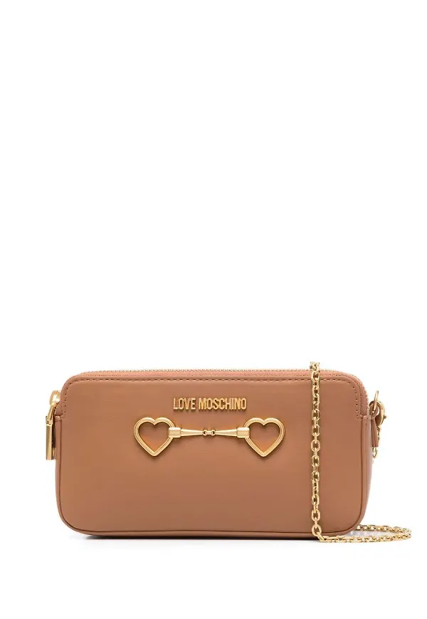 Love Moschino Horsebit axelväska - Brun