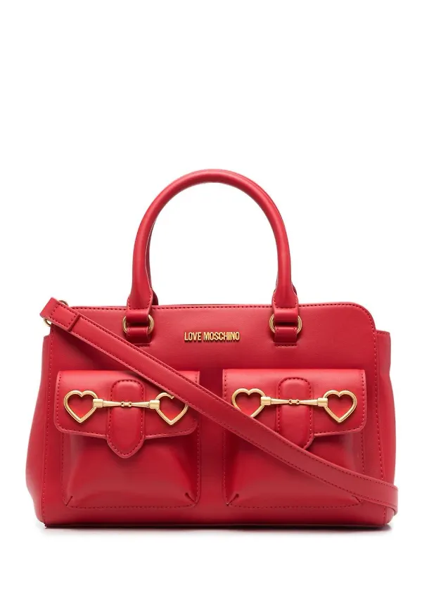 Love Moschino Horsebit totebag - Röd