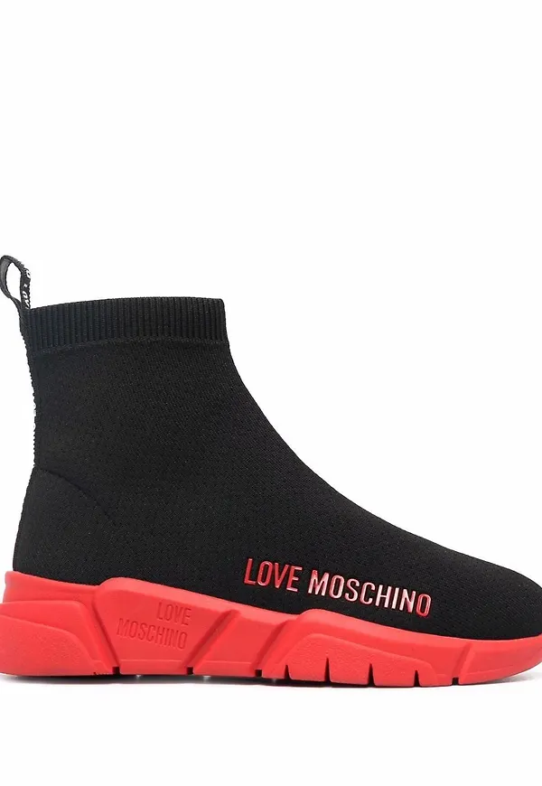 Love Moschino höga träningsskor - Svart