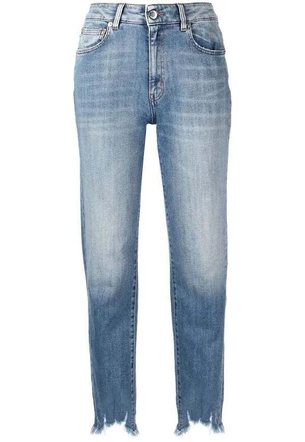 Love Moschino jeans med lappdetalj - Blå