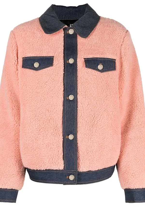 Love Moschino jeansjacka - Rosa