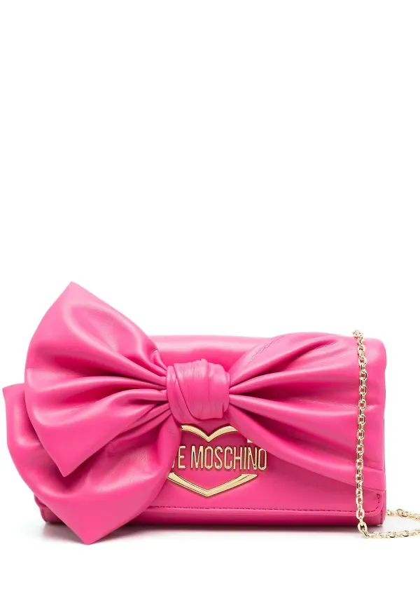 Love Moschino kuvertväska med rosett - Rosa