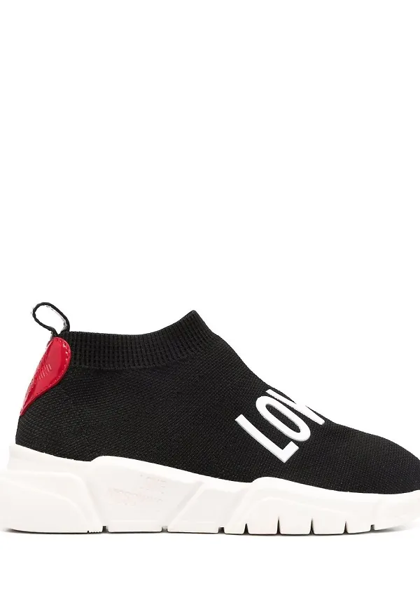Love Moschino Love strumpsneakers - Svart