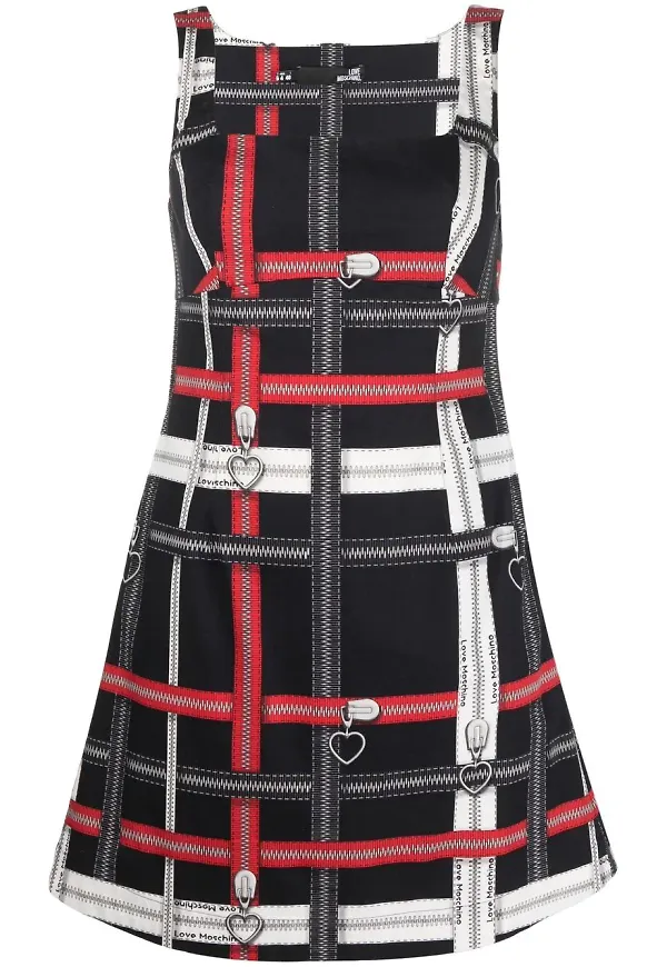 Love Moschino miniklänning med dragkedja - Svart
