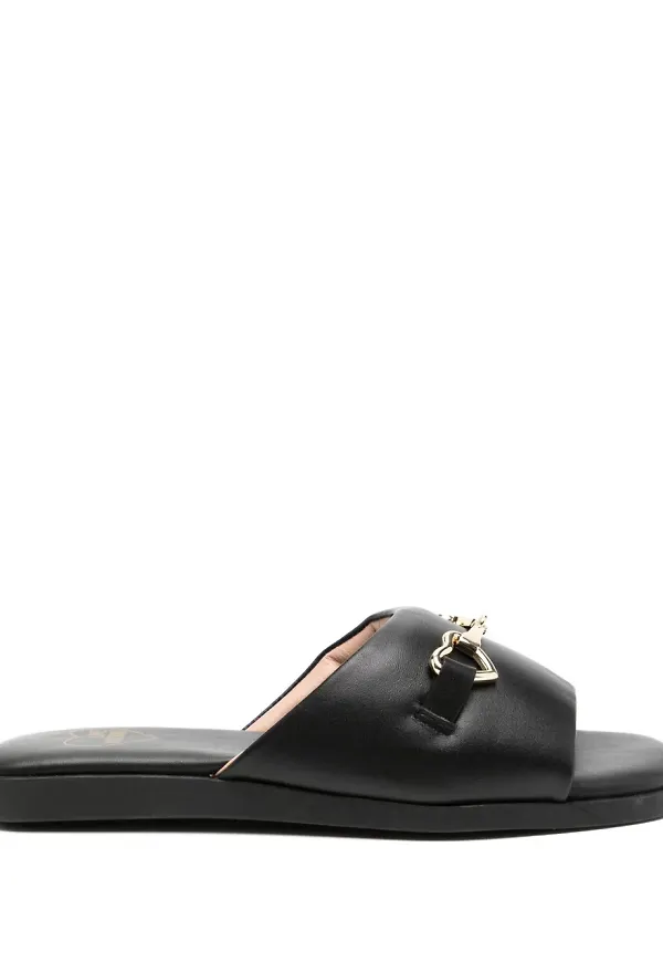 Love Moschino sandaler med spänne - Svart