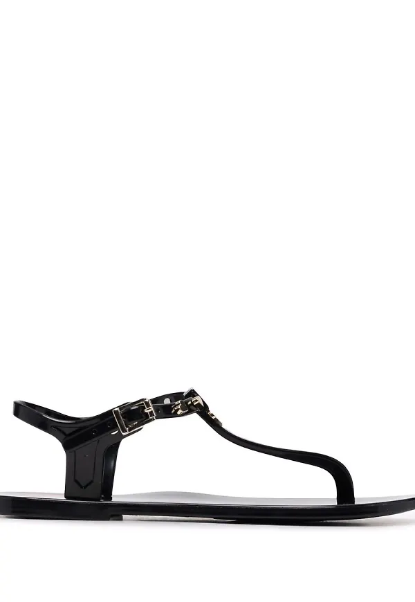 Love Moschino sandaler med tårem - Svart