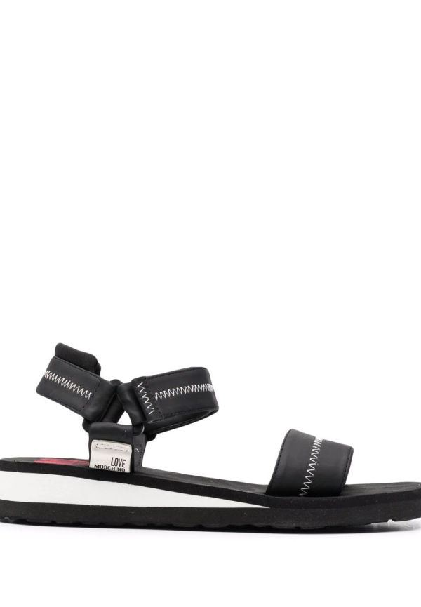 Love Moschino sandaler med öppen tå - Svart