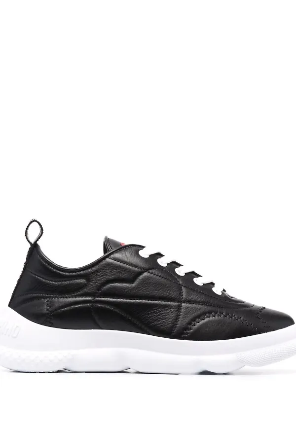 Love Moschino sneakers med hjärta - Svart